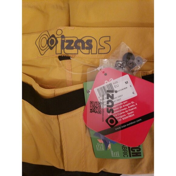 Izas Men's Rock Hiking Shorts Gold Honey Size S STRETCH NWT Summer Vacation - Picture 4 of 7